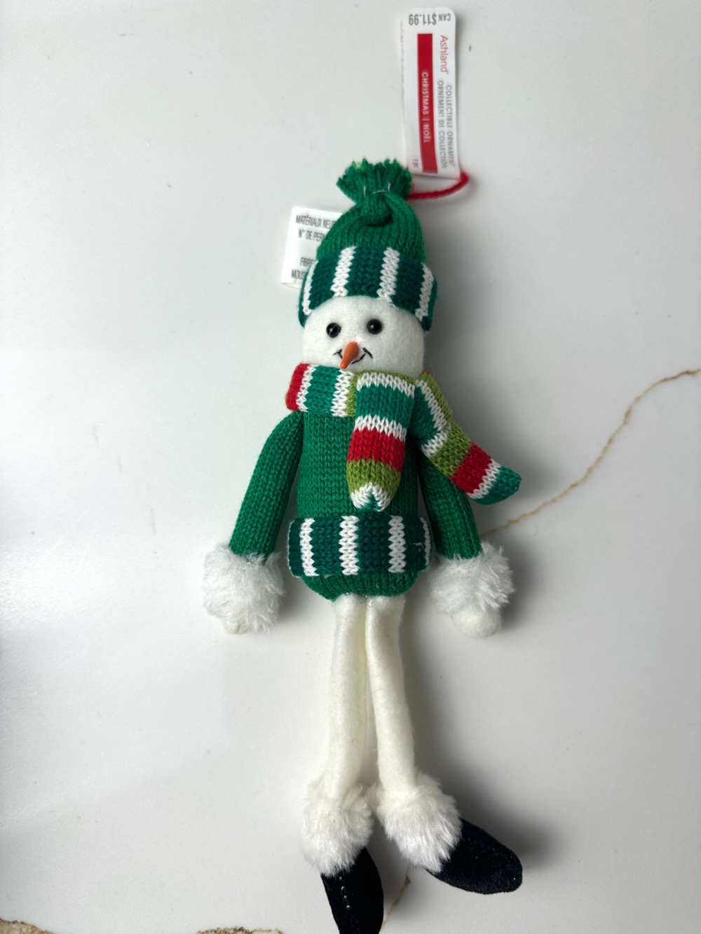 Ashland collectible snowman ornament NWT